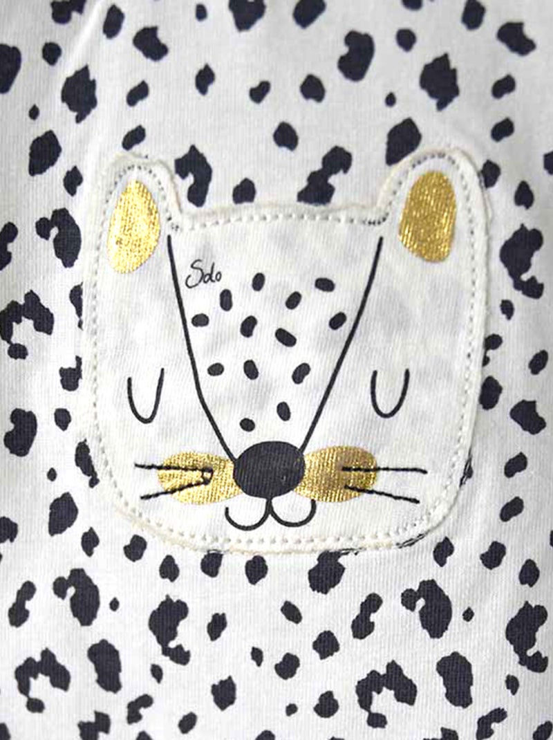 TUNIQUE FILLE LOOK GIRLY Gris - Kiabi