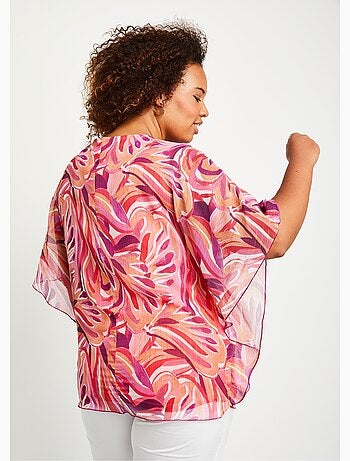 Tunique fluide longue motif feuilles - Afibel