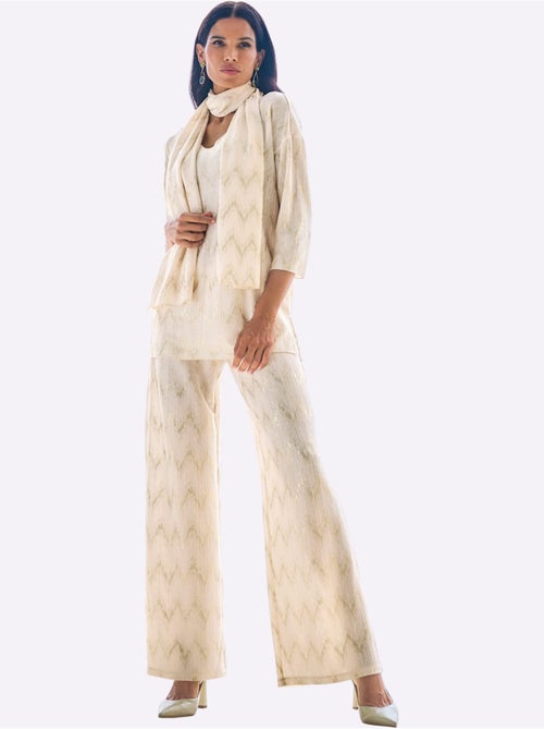 Tunique Imprimé Feuille Doré - Taille Standard - Helline - Kiabi Tunique Imprimé Feuille Doré - Taille Standard - Helline - Kiabi