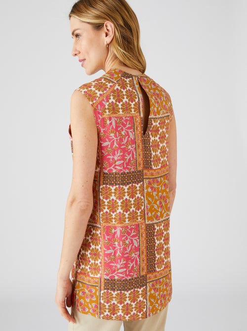Tunique imprimé patchwork fleuri - damart - Kiabi Tunique imprimé patchwork fleuri - damart - Kiabi