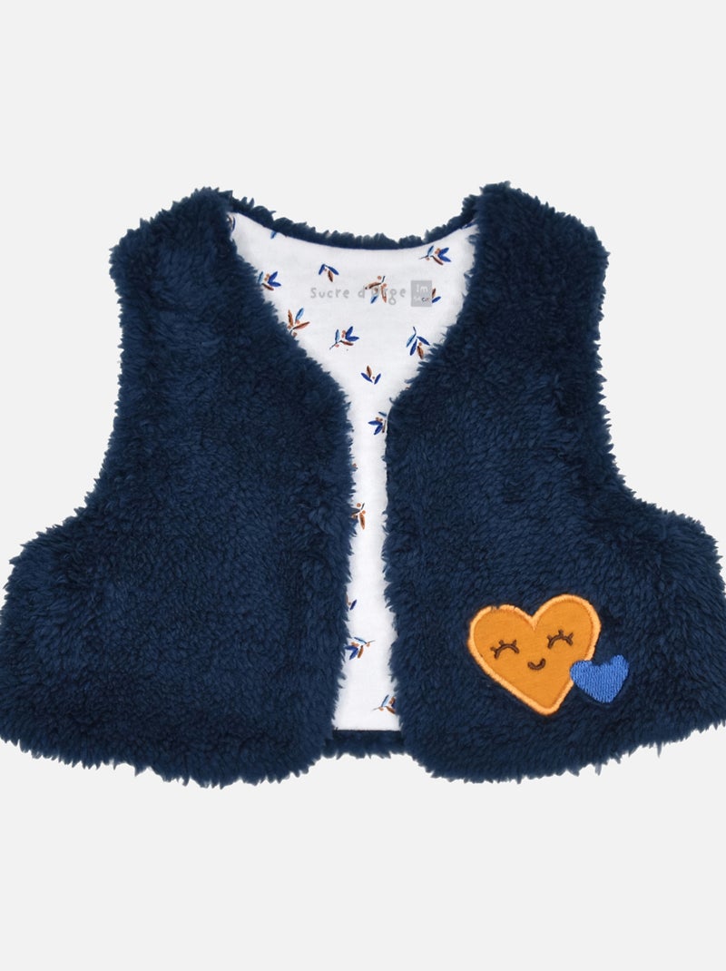 TUNIQUE JEGGING ET GILET FABRINA Jaune - Kiabi