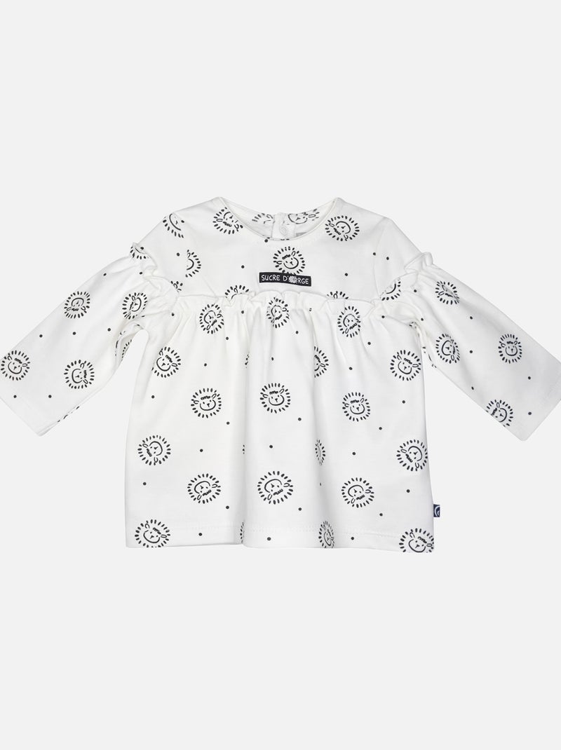 TUNIQUE JEGGING GILET FLORITA Blanc - Kiabi