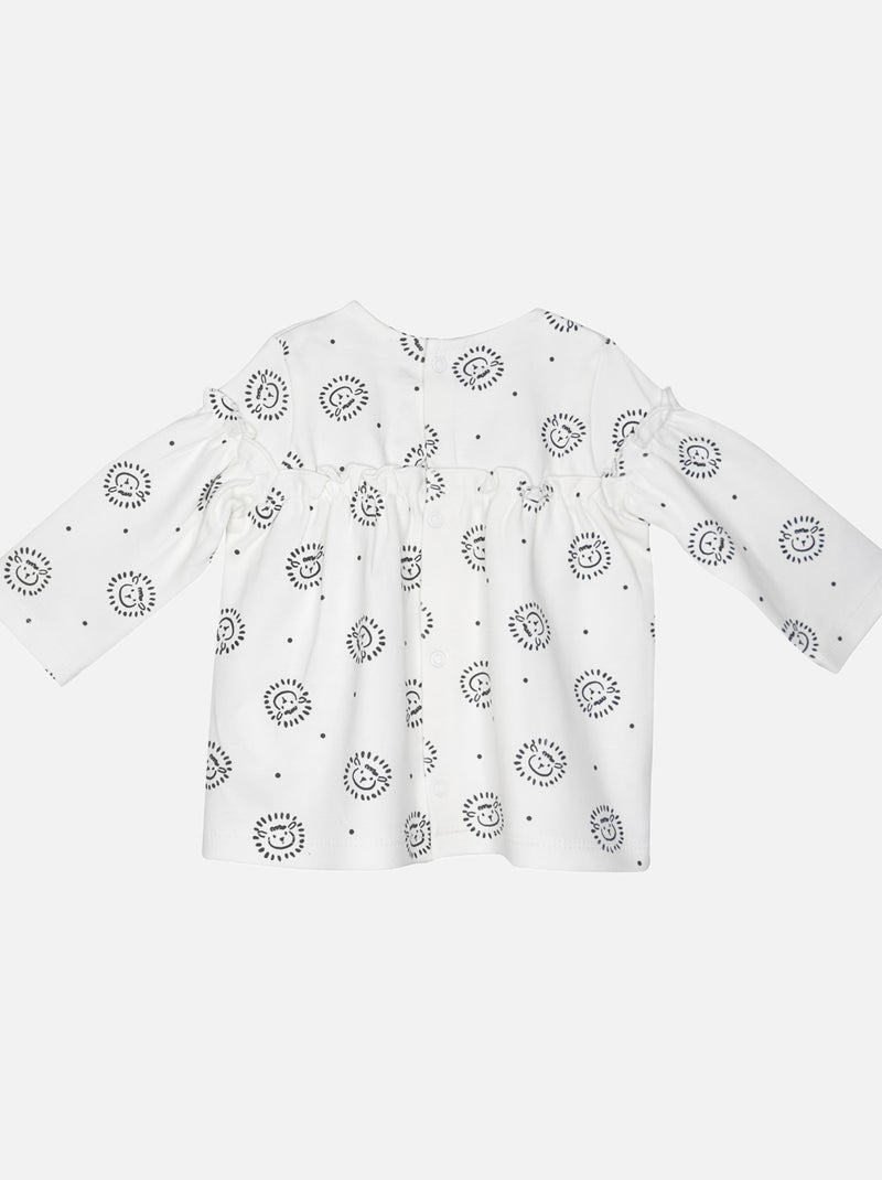 TUNIQUE JEGGING GILET FLORITA Blanc - Kiabi