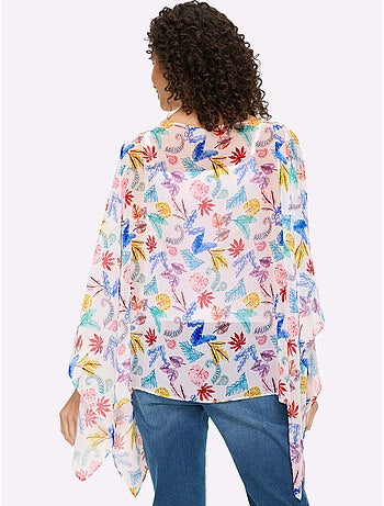 Tunique Joli Imprimé Feuilles - Taille Standard - Helline