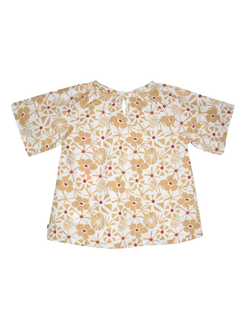 TUNIQUE LIANA VOILE MANCHES COURTES ENFANT Blanc - Kiabi