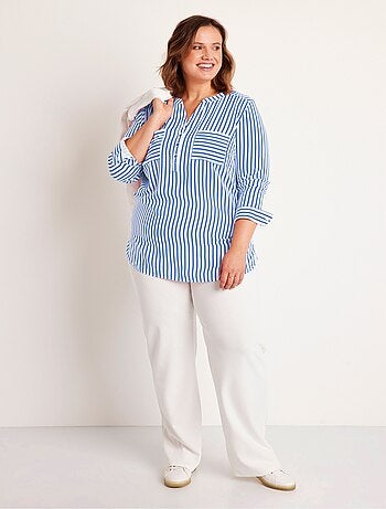 Tunique liquette longue rayée - Afibel
