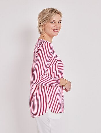 Tunique liquette longue rayée - Afibel