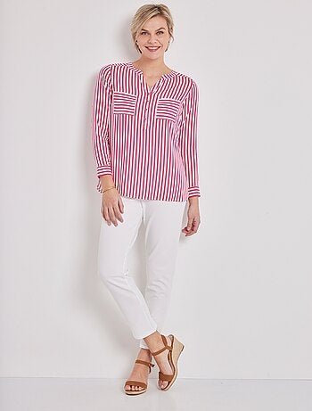 Tunique liquette longue rayée - Afibel