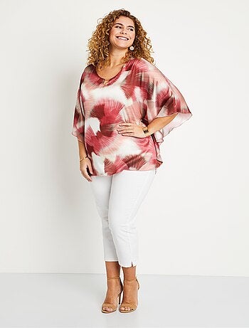 Tunique longue ample imprimé tie & dye - AFIBEL