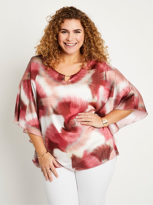 Tunique longue ample imprimé tie & dye - AFIBEL - Kiabi