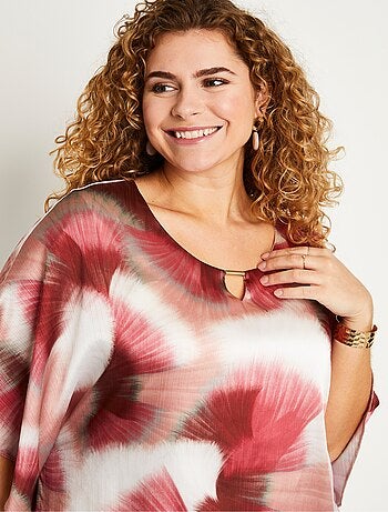 Tunique longue ample imprimé tie & dye