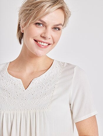 Tunique longue bohème en crépon