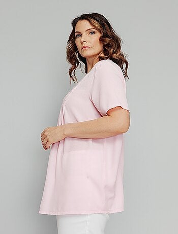 Tunique longue bohème en crépon