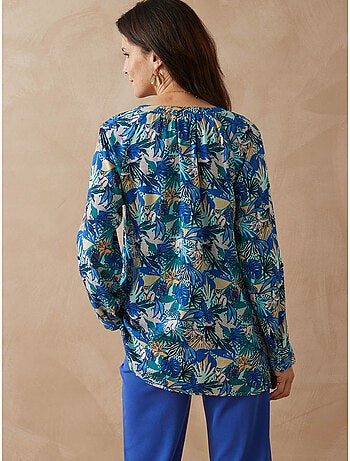 Tunique longue boutonnée