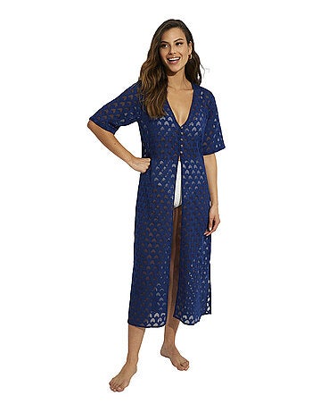 Tunique longue de plage manches courtes Sicilia