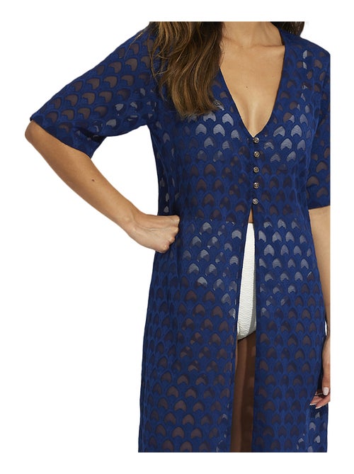 Tunique longue de plage manches courtes Sicilia - Kiabi