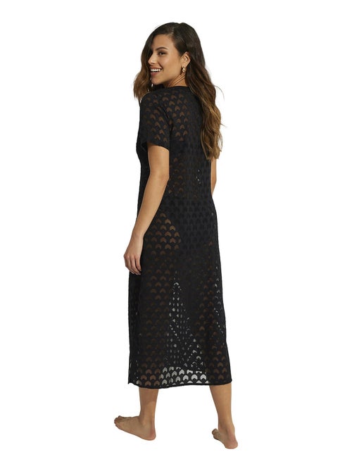 Tunique longue de plage manches courtes Sicilia - Kiabi