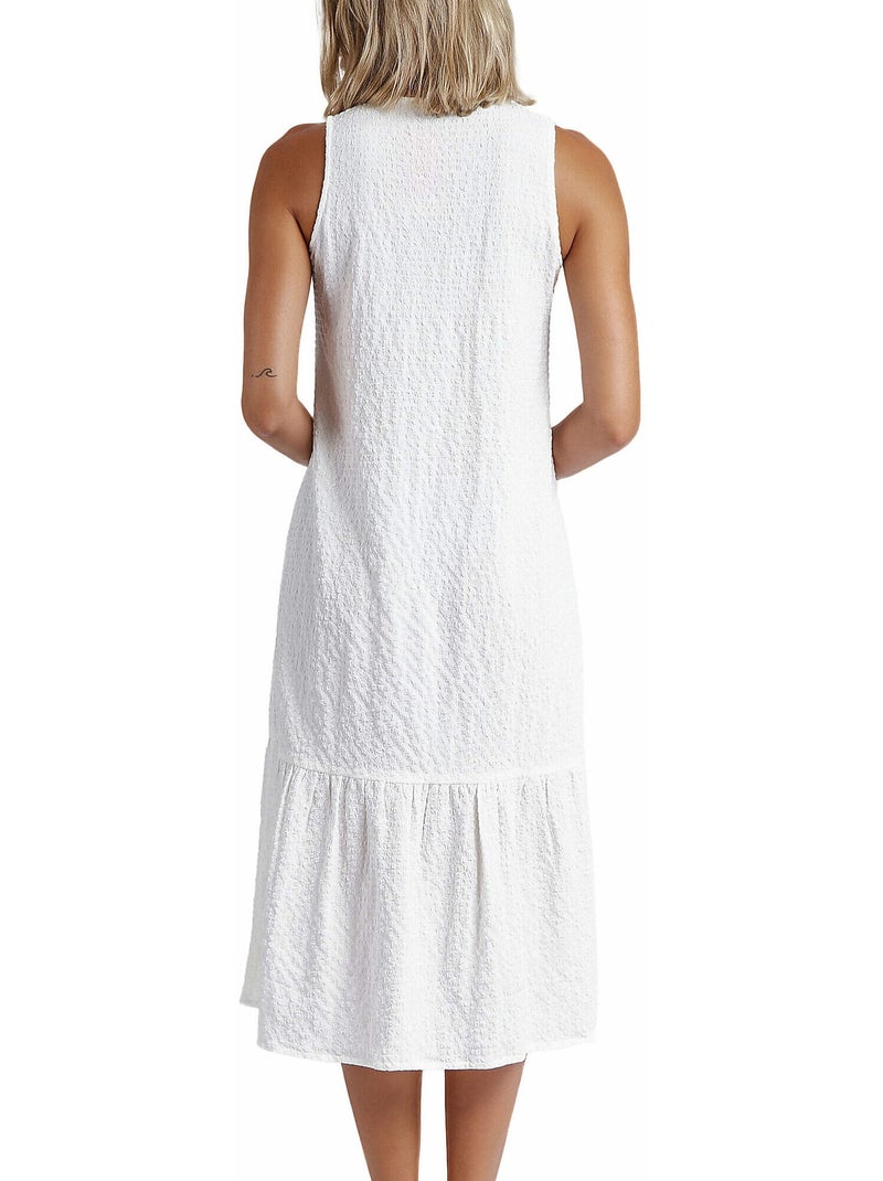 Tunique longue de plage Palomita Blanc - Kiabi