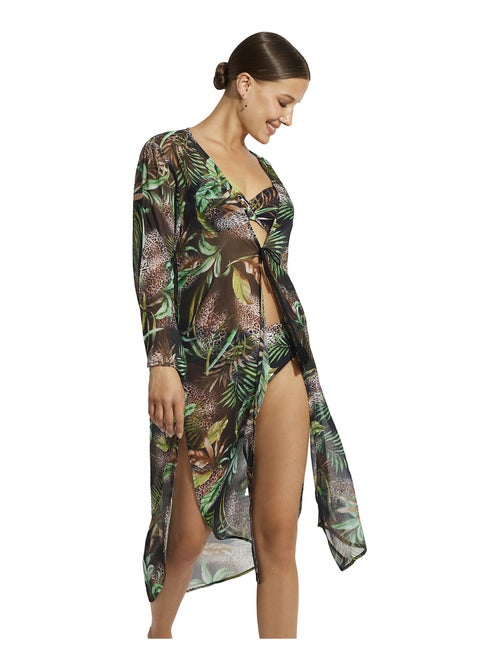 Tunique longue de plage Paradise - Kiabi