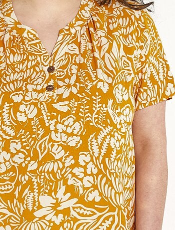 Tunique longue évasée fleurie ou unie - Afibel