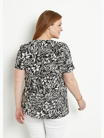 Tunique longue évasée fleurie ou unie - Afibel
