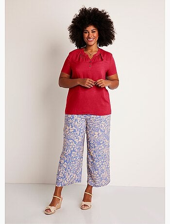 Tunique longue évasée fleurie ou unie - Afibel