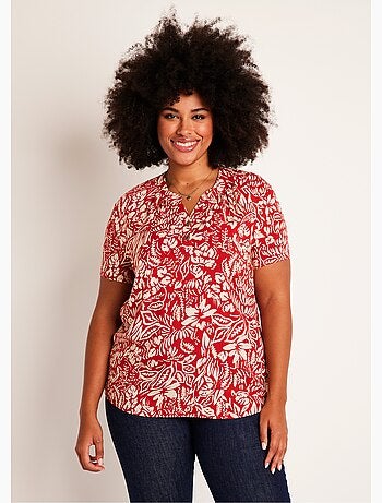 Tunique longue évasée fleurie ou unie - Afibel