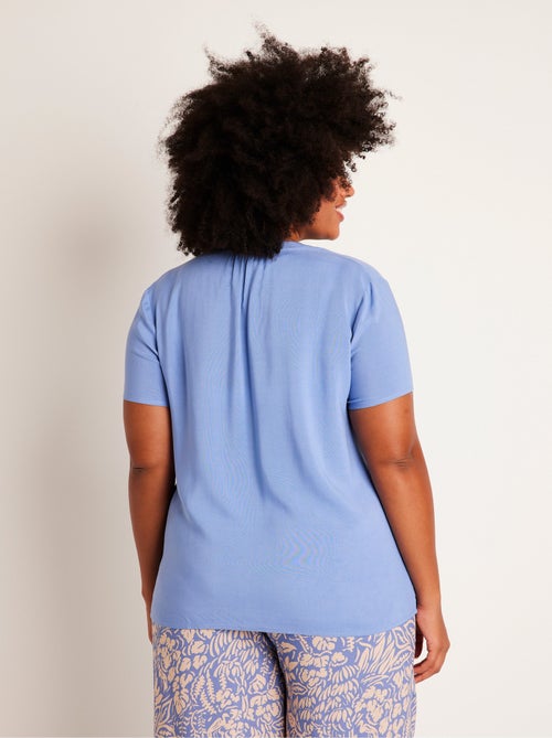 Tunique longue évasée fleurie ou unie - Kiabi