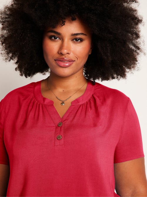 Tunique longue évasée fleurie ou unie - Kiabi