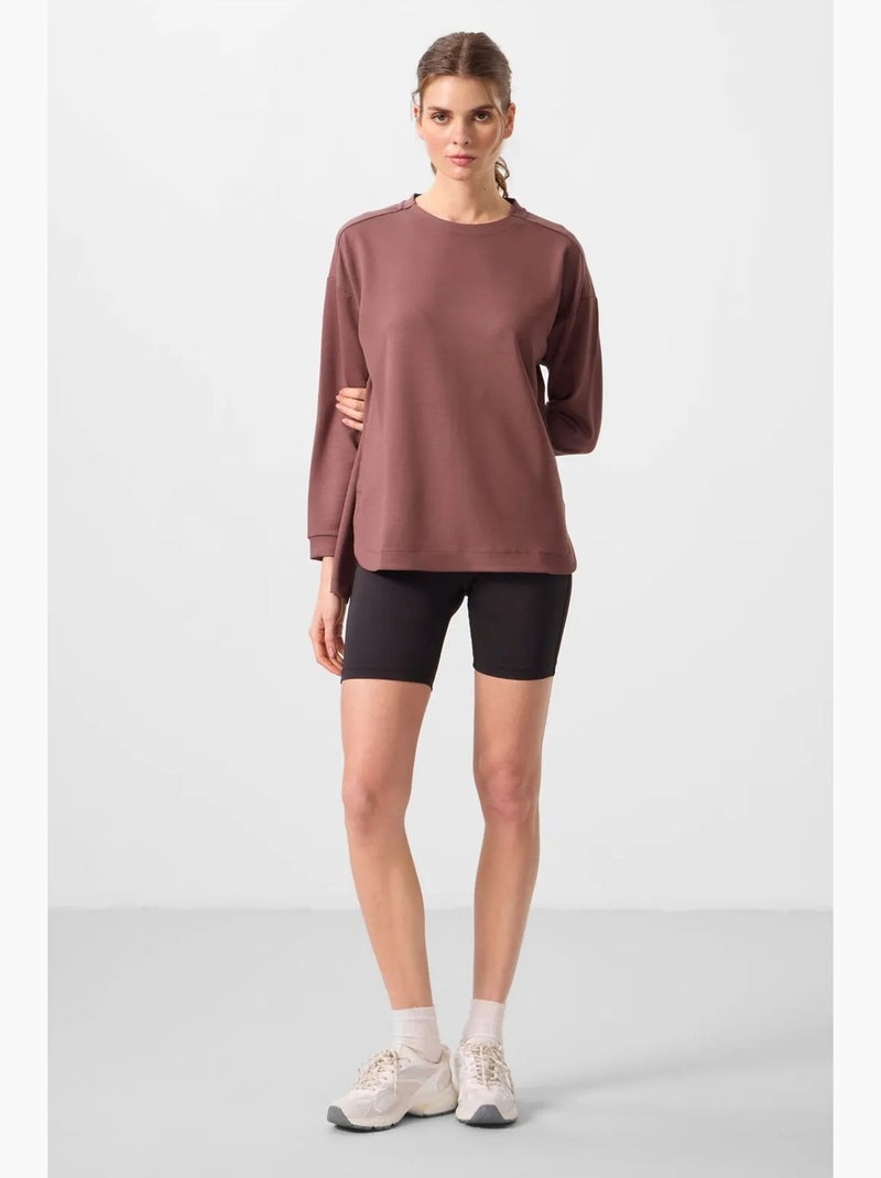 Tunique longue femme en maille côtelée tommy Crème - Kiabi