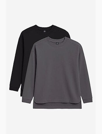 Tunique longue femme en maille côtelée tommy