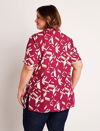 Tunique longue imprimée boutonnée - Afibel