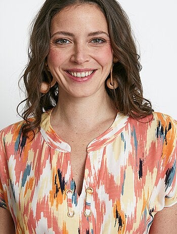 Tunique longue manches kimono - Afibel