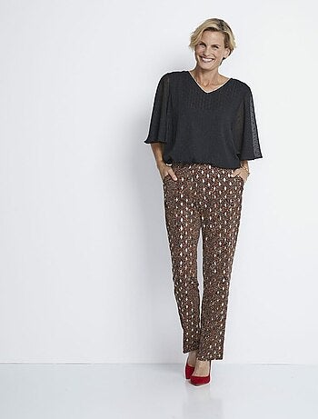 Tunique longue voile plumetis manches papillon - AFIBEL