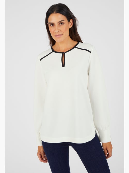 Tunique maille crêpe stretch - Damart - Kiabi