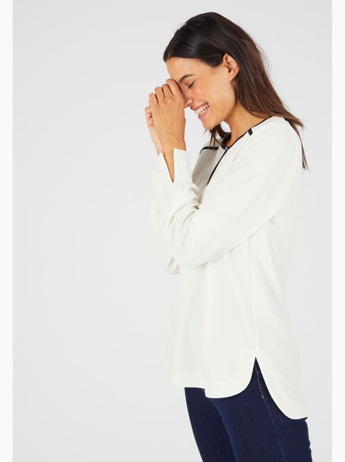 Tunique maille crêpe stretch - Damart - Kiabi