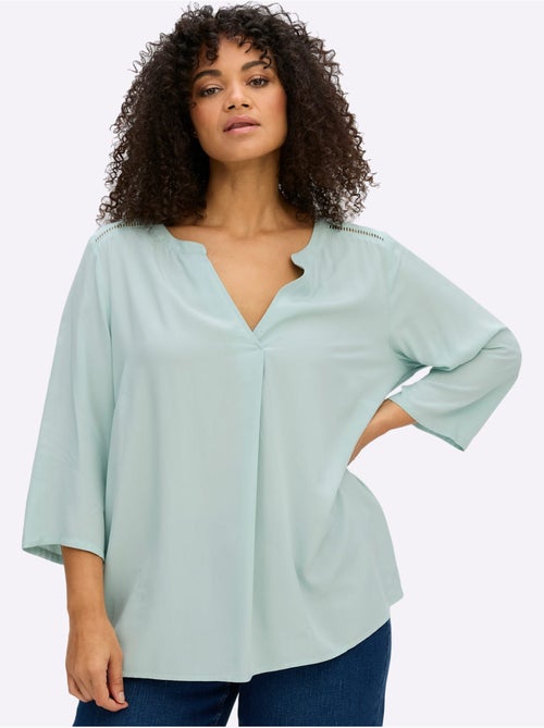 Tunique Manches 3/4 Mode - Taille Standard - Sheego - Kiabi Tunique Manches 3/4 Mode - Taille Standard - Sheego - Kiabi