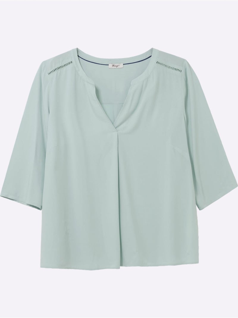 Tunique Manches 3/4 Mode - Taille Standard - Sheego Menthe - Kiabi