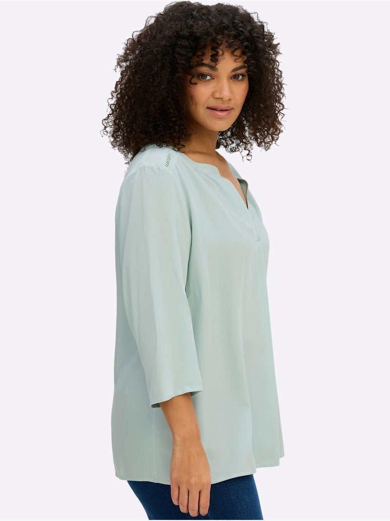 Tunique Manches 3/4 Mode - Taille Standard - Sheego Menthe - Kiabi