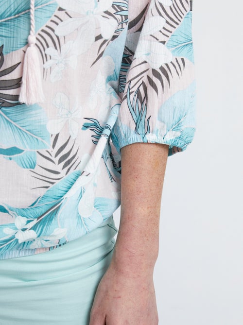 Tunique manches 3/4 voile - Kiabi