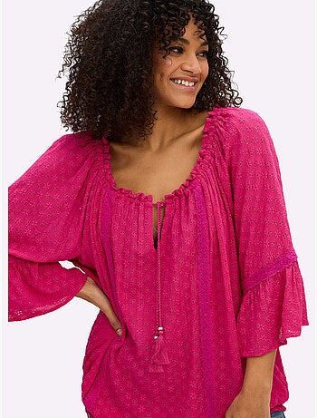 Tunique Manches à Volants - Taille Standard - Sheego