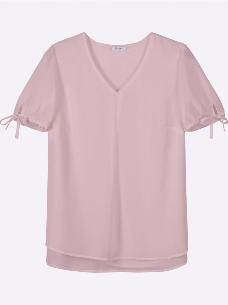 Tunique Manches Ballons Légères Avec épaulettes Discrètes - Taille Standard - Sheego Rose - Kiabi