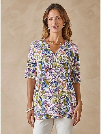 Tunique manches courtes en maille - DAXON