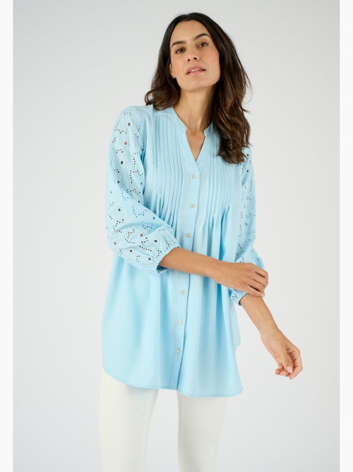 Tunique manches en broderie anglaise - Damart - Kiabi