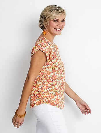 Tunique mi-longue manches kimono