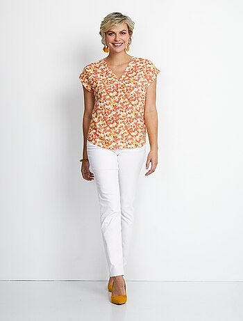 Tunique mi-longue manches kimono