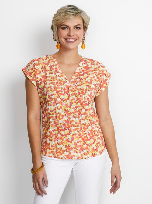 Tunique mi-longue manches kimono - Kiabi