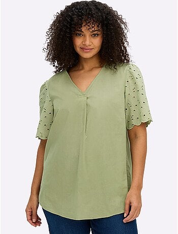 Tunique Motif Ajouré Délicat - Taille Standard - Sheego