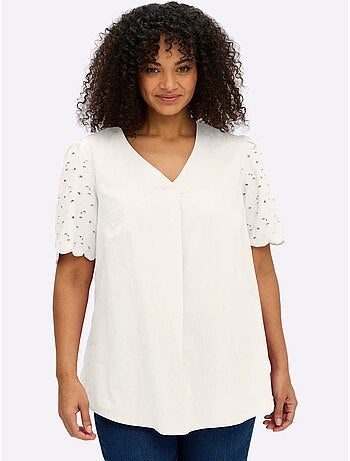 Tunique Motif Ajouré Délicat - Taille Standard - Sheego