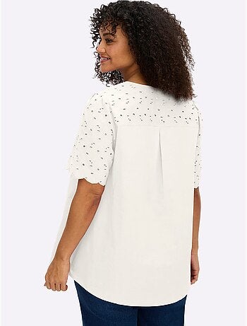 Tunique Motif Ajouré Délicat - Taille Standard - Sheego